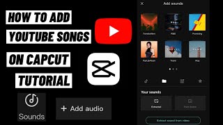 How To Add Youtube Songs On CapCut Tutorial for iOS [upl. by Yadrahc]