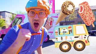 Blippi and The Ice Cream Truck  1 Hour of Blippi Videos  Educational Videos For Toddlers  Blippi [upl. by Drue]