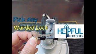 103 How To Pick Any Warded Lock [upl. by Eirrehs46]