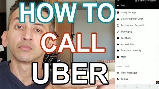 How To Call Uber Support in Uber DriverPartner App [upl. by Nylkaj404]