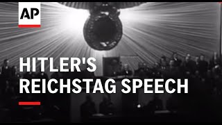 Hitlers Reichstag Speech [upl. by Esorrebma908]