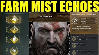 How To Get Mist Echoes Best Farming Guide Ivaldis Workshop Darkness amp Fog God Of War Ps4 [upl. by Bandeen]