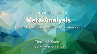 Conducting a MetaAnalysis [upl. by Nnayram]