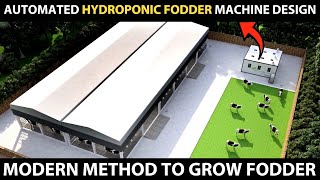 AUTOMATED HYDROPONIC FODDER MACHINE DESIGN  Hydroponic Fodder System [upl. by Ten]