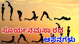 Surya Namaskara in Kannada  Info Mind [upl. by Flatto]