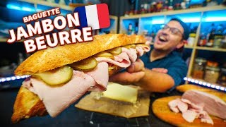 The BEST French Ham Sandwich JambonBeurre [upl. by Anayek]