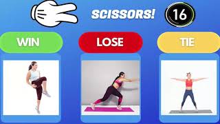 Rock Paper Scissors Fitness Virtual Physical Education [upl. by Corena]