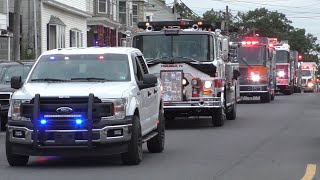 Coaldale Fire Company Lights amp Sirens Fire Truck Parade 2020 [upl. by Nyliram]