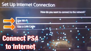 How to Connect PS4 to Internet Home Wifi Network [upl. by Arrej]