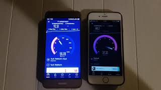 Turk Telekom vs Turkcell 45G Hız Testi [upl. by Lonny67]