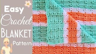 How to Crochet the EASIEST Baby Blanket EVER 🌹 Tipsy Granny [upl. by Cammy]