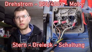 Drehstrommotor  Stern Dreieckschaltung ElektroM [upl. by Yelda]