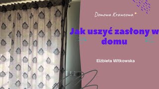 Jak uszyć zasłony  sewing [upl. by Asirem]