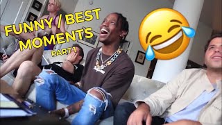 TRAVIS SCOTT FUNNY MOMENTS PART 1 [upl. by Livvy]