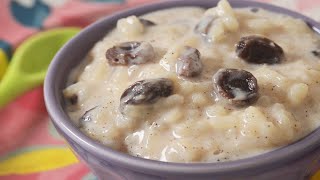 Rice Pudding Recipe Demonstration  Joyofbakingcom [upl. by Arenahs]