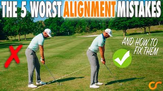 The 5 WORST ALIGNMENT MISTAKES Golfers Make amp How To Easily Fix Them [upl. by Tillinger]