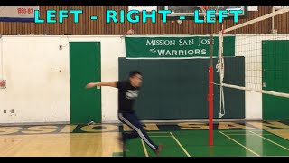 Spiking Footwork part 12  How to SPIKE a Volleyball Tutorial [upl. by Serolod534]