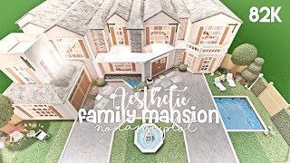 Aesthetic Family Mansion No Large Plot  Bloxburg Build [upl. by Nitsir]