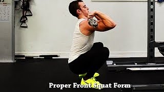 How To Front Squat With Proper Form [upl. by Hertha]