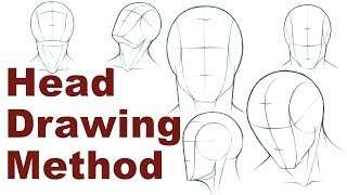 Portrait Drawing Basics 13  How To Draw A Simple Head Loomis Method [upl. by Keung833]