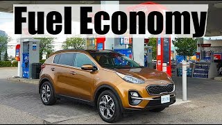 2022 KIA Sportage  Fuel Economy MPG Review  Fill Up Costs [upl. by Eillime]