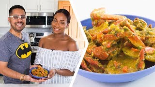 How To Make Tobago Curry Crab amp Dumplings  Foodie Nation [upl. by Bekki]