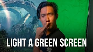 How to Light a GREEN SCREEN in 4 Minutes [upl. by Ahsitil743]