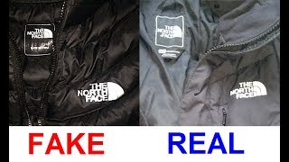 Real vs Fake North Face jacket How to spot counterfeit North Face [upl. by Marjorie119]