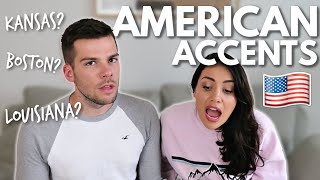 Brits React to Different American Accents [upl. by Younglove126]