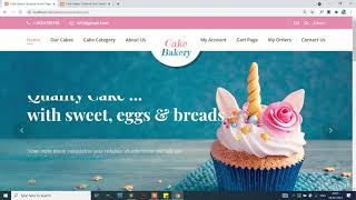 Cake Bakery System Using PHP and MySQL  PHPGurukul [upl. by Yelak]