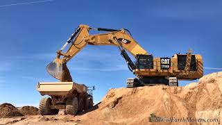 Brand New CAT 6015B Excavator Loading 745s [upl. by Ekeiram]