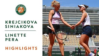 BKrejcikovaKSiniakova vs MLinetteBPera  Semifinals Highlights I RolandGarros 2021 [upl. by Pleasant]