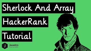 Sherlock and Array HackerRank Solution [upl. by Anij425]