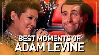 ADAM LEVINES BEST moments as a coach in 16 SEASONS of The Voice [upl. by Sucramaj]