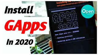 How to install open gapps with TWRP or OrangeFox Recovery2020 [upl. by Nilyak]