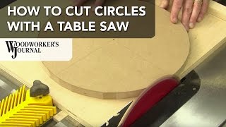 How to Cut Circles on a Table Saw [upl. by Currier]