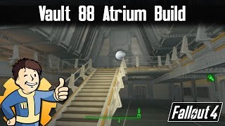 Fallout 4 Vault 88  Atrium Build [upl. by Yesdnyl]