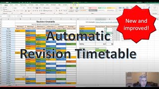 Make an awesome automatic revision timetable  new and improved version [upl. by Karlyn642]