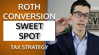 ROTH Conversion Sweet Spot Important Roth IRA Conversion Tax Strategy [upl. by Fogel]