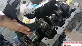 How to install Crankshaft amp piston perkins [upl. by Napier]