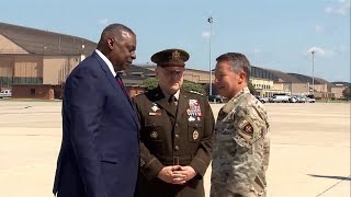 US General Austin Miller welcomed back home from Afghanistan [upl. by Tekla]