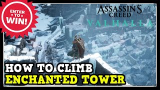 Assassins Creed Valhalla How to Climb the Enchanted Tower in Jotunheim Sync Point [upl. by Maurey187]