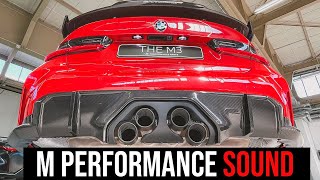 BMW M3  BMW M4 M Performance Exhaust  Sound amp Revs [upl. by Ativet]