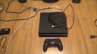 How to Connect the PS4 Slim to a VGA Computer Monitor or VGA TV [upl. by Pedroza]