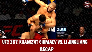 UFC 267 Khamzat Chimaev vs Li Jingliang Recap [upl. by Sosanna]