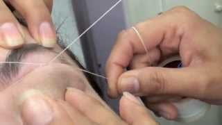 How to Thread Eyebrows and Trim Them [upl. by Suivatco]