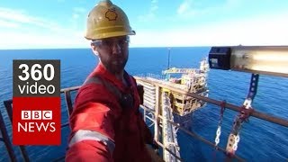 In 360 Life on an Oil Rig BBC News [upl. by Susana]