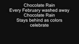 Tay Zonday  Chocolate rain LYRICS [upl. by Lleinad178]