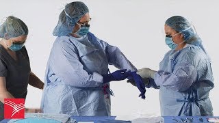 Protexis™ Surgical Gloves Assisted Donning [upl. by Odrautse605]