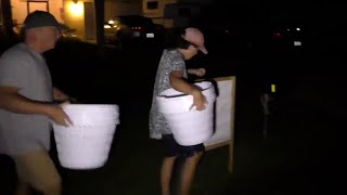 Brian Laundries parents remove laundry baskets from front yard [upl. by Earased]